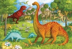 CASSE-TÊTE 24 PIÈCES DE PLANCHER RAVENSBURGER - AMIS DINOSAURES