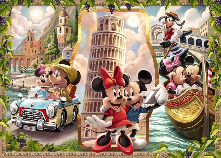 CASSE-TÊTE 1000 PIÈCES RAVENSBURGER - MICKEY ET MINNIE EN VACANCES