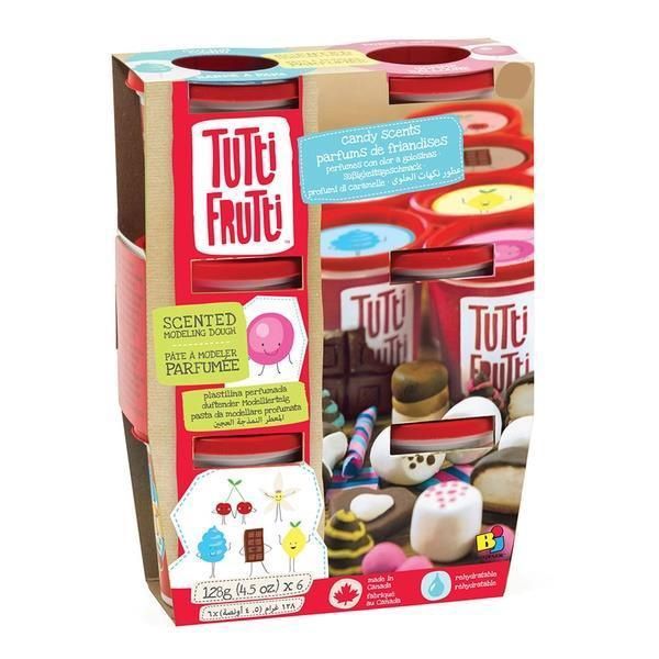 PÂTE À MODELER TUTTI FRUTTI - RECHARGE 6 POTS FRIANDISES