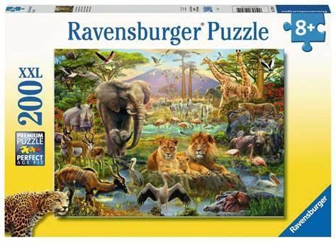 CASSE-TÊTE 200 PIÈCES RAVENSBURGER - ANIMAUX DE LA SAVANE