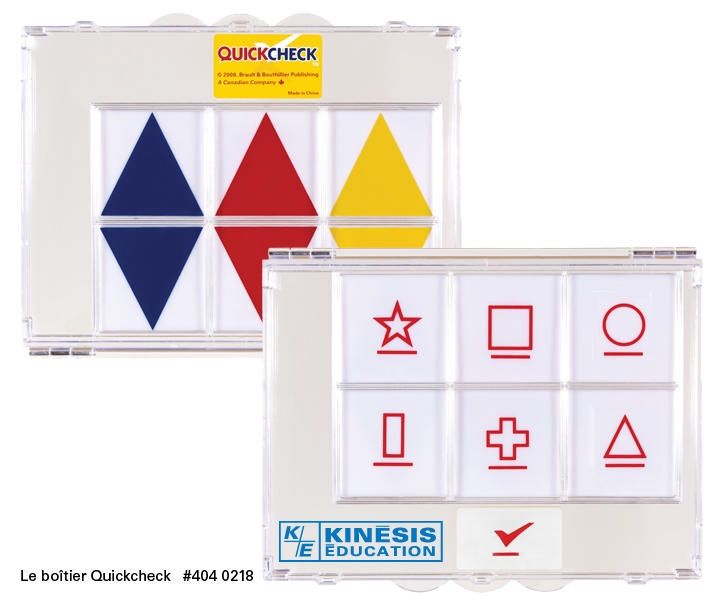 QUICKCHECK ENSEMBLE BOITIER 6 JETONS QUICKCHECK