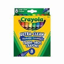 CRAYOLA - CRAYON CIRE LARGE 8 PIÈCES