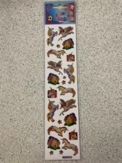 AUTOCOLLANTS LICORNE ET CHÂTEAU