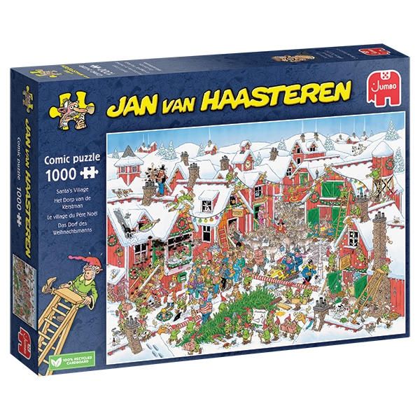 CASSE-TÊTE 1000 PIÈCES DE NOEL JAN VAN HAASTEREN - LE VILLAGE DU PÈRE NOEL
