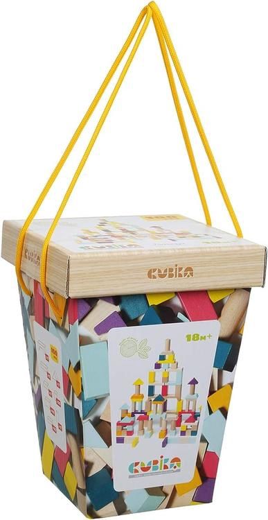 BLOCS DE CONSTRUCTION EN BOIS 50 PCS CUBIKA