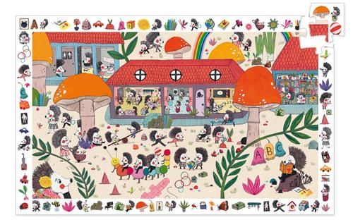 CASSE-TÊTE 35 PIÈCES OBSERVATION DJECO - ÉCOLE DES HÉRISSONS