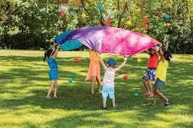 Parachute et balles