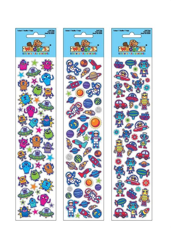 AUTOCOLLANTS WOODY'S - VOYAGER DE L'ESPACE