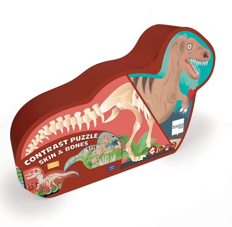 CASSE-TÊTE 100 PIÈCES DOUBLE-FACE SCRATCH - DINO