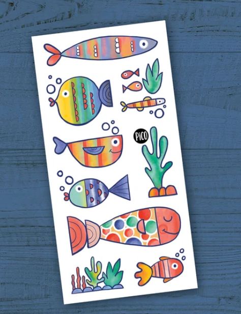 PICO TATOO - LES POISSONS MULTICOLORES