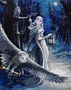 BRODERIE DE DIAMANTS CRYSTAL ART LARGE - MESSAGER DE LA NUIT