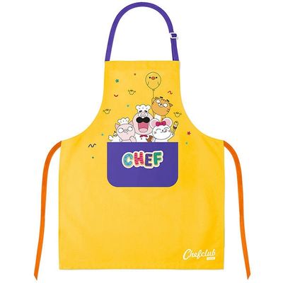 CHEFCLUB - TABLIER JAUNE EN COTON