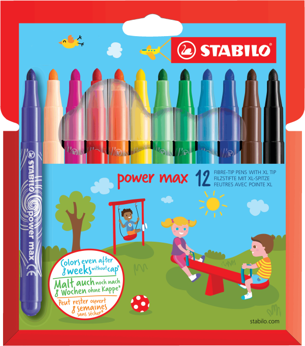 STABILO - 12 FEUTRES AVEC POINTE XL