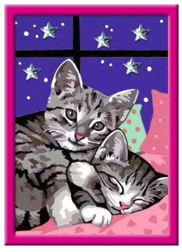 PEINTURE À NUMÉRO CREART - SLEEPY KITTIES