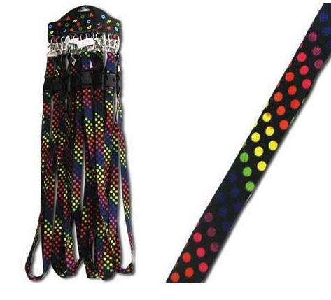 DRAGONNE - NOIR AVEC POIS DE COULEURS