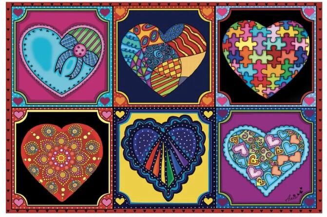 MINI CASSE-TÊTE 150 PIÈCES JACAROU - COEUR