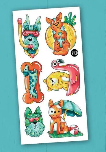 PICO TATOO - LES CHIENS À LA PLAGE