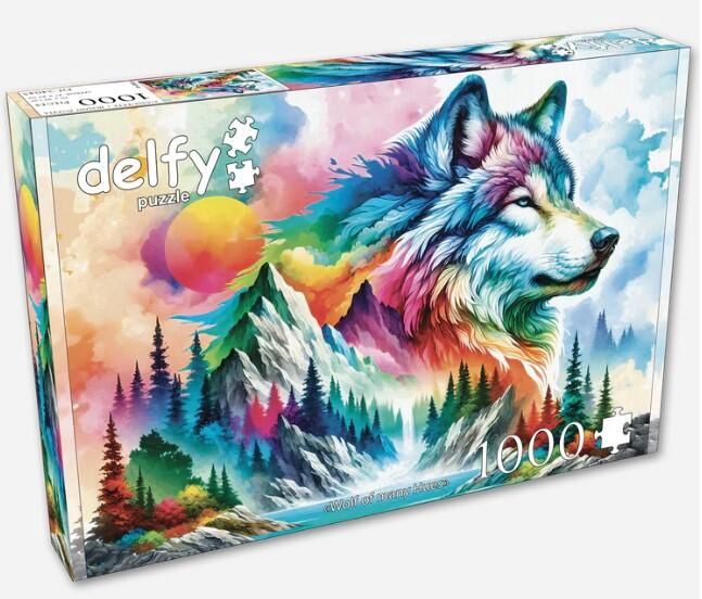 CASSE-TÊTE 1000 PIÈCES DELFY - WOLF OF MANY HUES