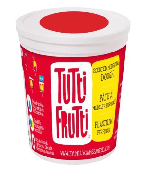 PÂTE À MODELER TUTTI FRUTTI SANS ODEUR SCINTILLANTE 1 KG - ROUGE