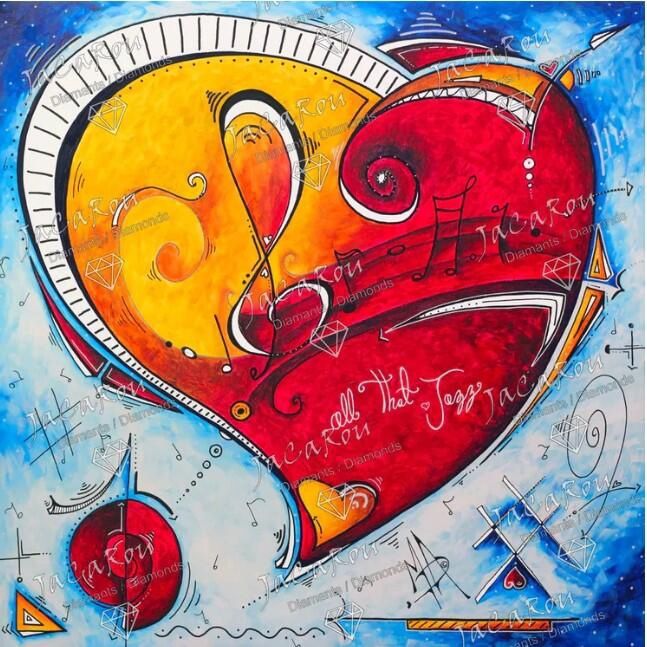 BRODERIE DIAMANT JACAROU 50X50: ALL THAT JAZZ