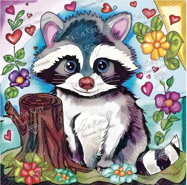 BRODERIE DIAMANT JACAROU 50X50 - REMY!