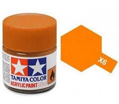 PEINTURE TAMIYA ORANGE BRILLANT ACRYLIQUE X-6
