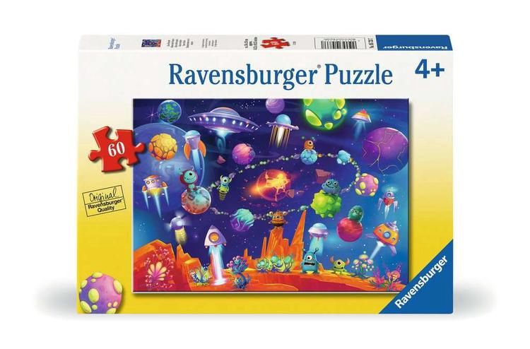CASSE-TÊTE 60 PIÈCES RAVENSBURGER - ALIENS DANS L'ESPACE