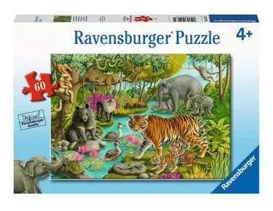 CASSE-TÊTE 60 PIÈCES RAVENSBURGER - LES ANIMAUX DE L'INDE