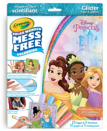 CRAYOLA COLOR WONDER MÉTALLIQUE - PRINCESSES DISNEY