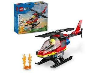 LEGO CITY 60411 - L'HÉLICOPTÈRE DE SAUVETAGE DES POMPIERS