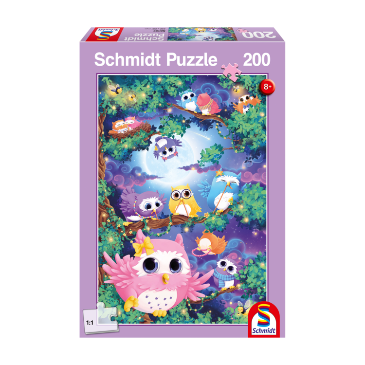CASSE-TÊTE 200 PIÈCES SCHMIDT - DANS LA FORÊT AUX HIBOUS