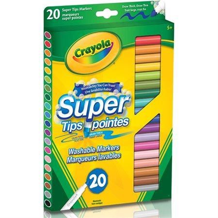 CRAYOLA - 20 MARQUEURS TRAIT FIN
