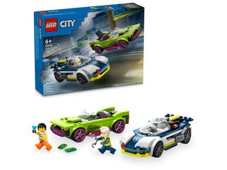 LEGO CITY 60415 - LA POURSUITE ENTRE LA VOITURE DE POLICE ET LA SUPER VOITURE
