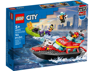 LEGO CITY 60373 - LE BATEAU DE SAUVETAGE DES POMPIERS