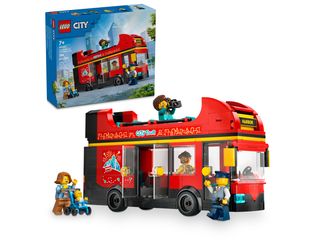 LEGO CITY 60407 - LE BUS TOURISTIQUE ROUGE À IMPÉRIALE