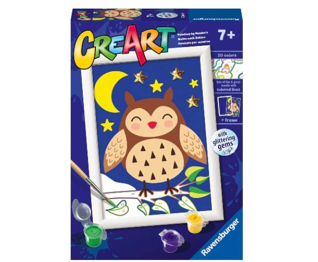 PEINTURE À NUMÉRO CREART - ADORABLE HIBOU