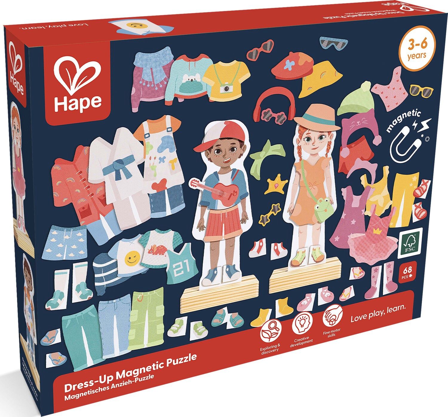 HAPE - PUZZLE MAGNÉTIQUE D'HABILLAGE
