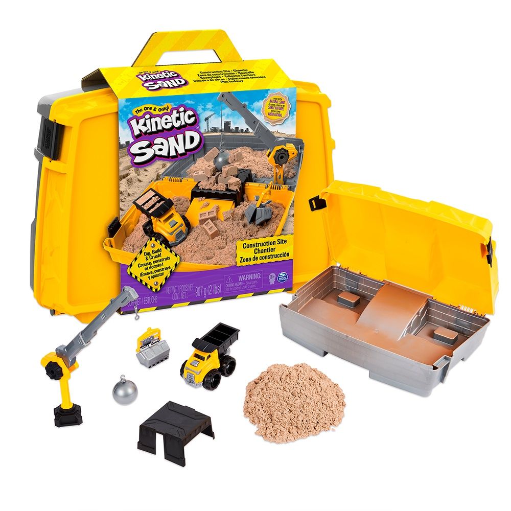 SABLE KINETIC - COFFRET BAC À SABLE CHANTIER