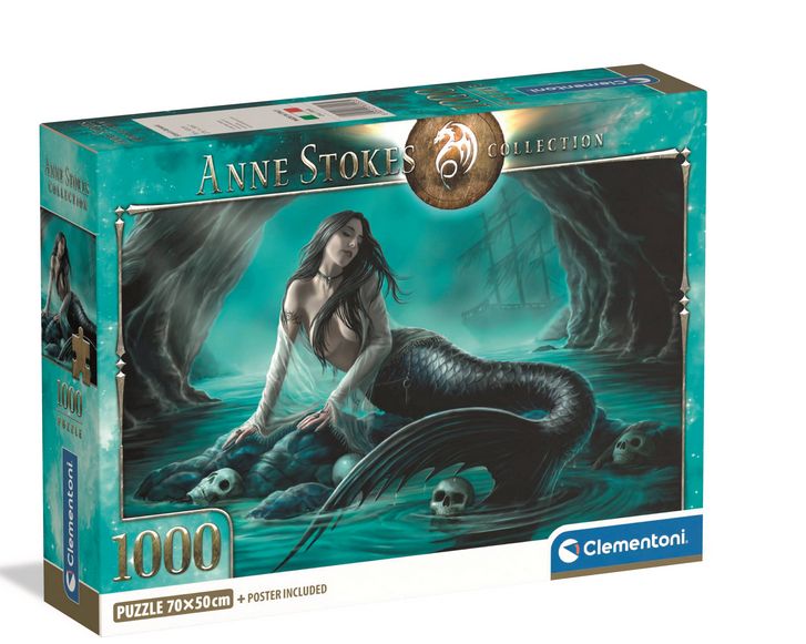 CASSE-TÊTE 1000 PIÈCES CLEMENTONI - ANNE STOKES: LA COMPLAINTE DE LA SIRÈNE