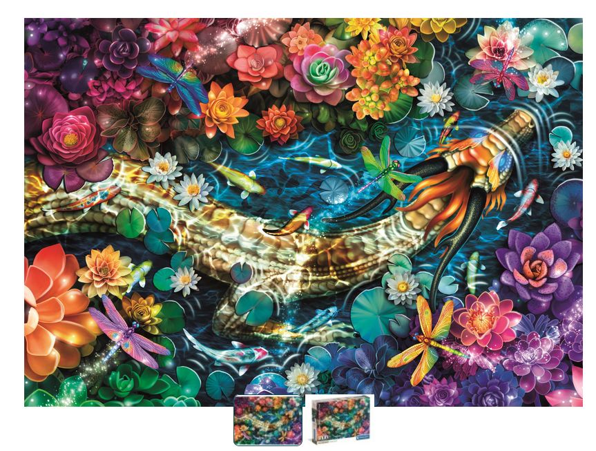 CASSE-TÊTE 1000 PIÈCES CLEMENTONI - RIVIÈRE AUX CARPES