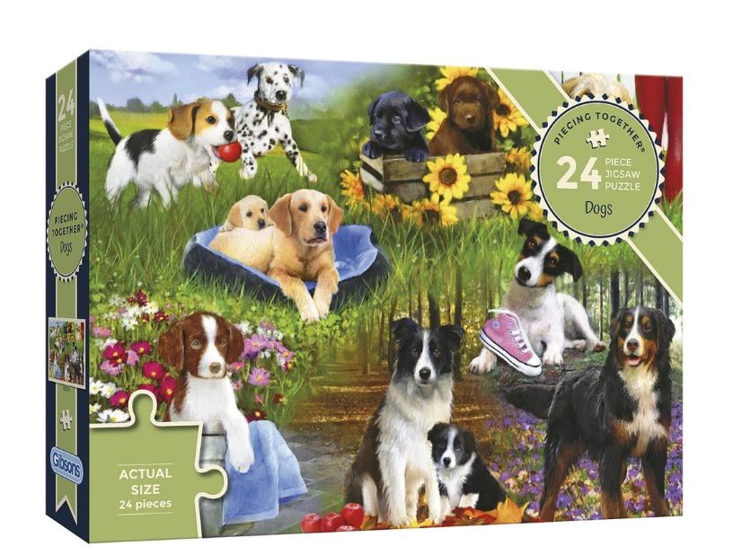 CASSE-TÊTE 24 PIÈCES GIBSONS - PIECING TOGETHER: DOGS