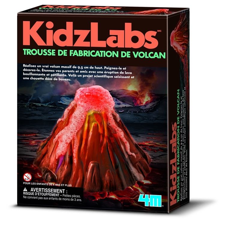 KIDZLABS - TROUSSE DE FABRICATION DE VOLCAN