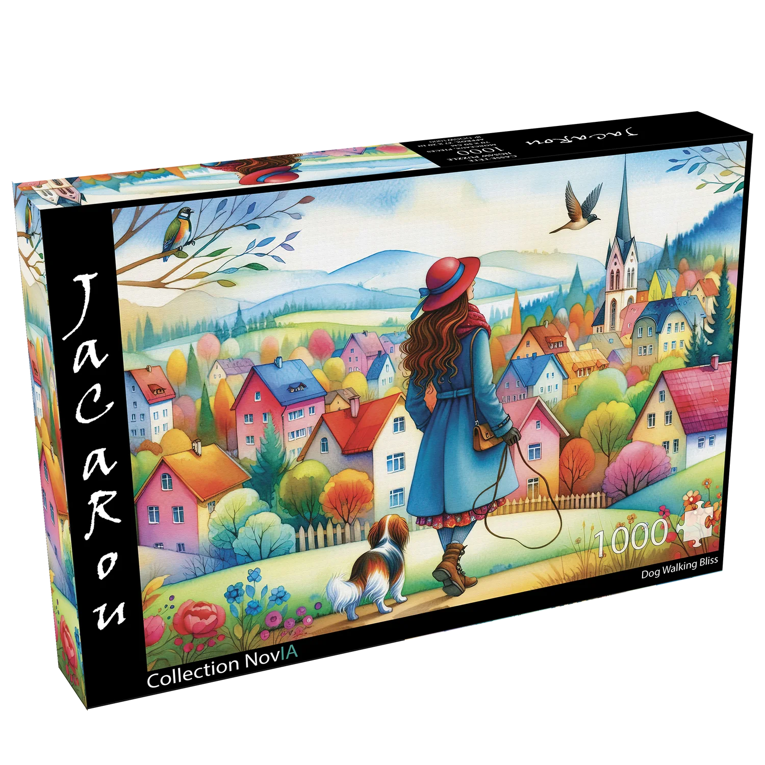 CASSE-TÊTE 1000 PIÈCES JACAROU - DOG WALKING BLISS