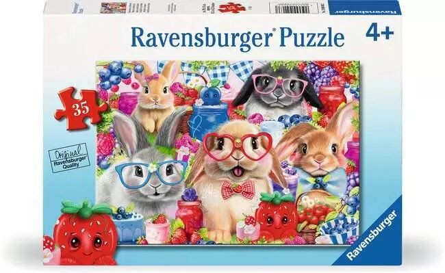 CASSE-TÊTE 35 PIÈCES RAVENSBURGER - LAPINS ET PETITS FRUITS