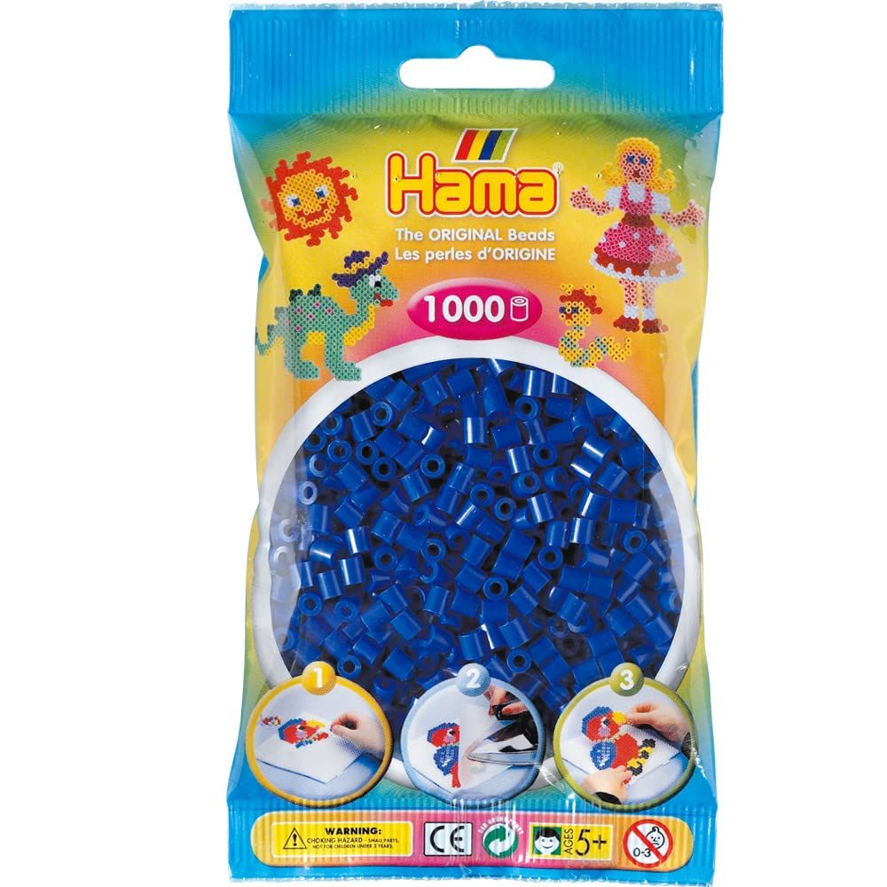 PERLE HAMA 1000 PIÈCES - BLEU FONCÉ