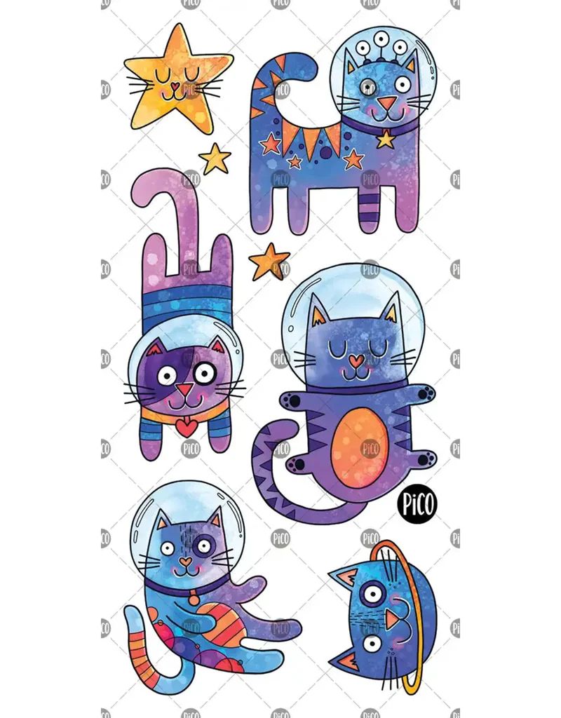 PICO TATOO - LES CHATS DE L'ESPACE