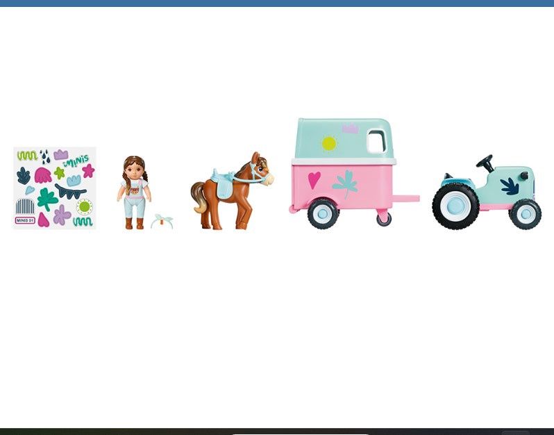 BABY BORN MINIS - REMORQUE POUR CHEVAL