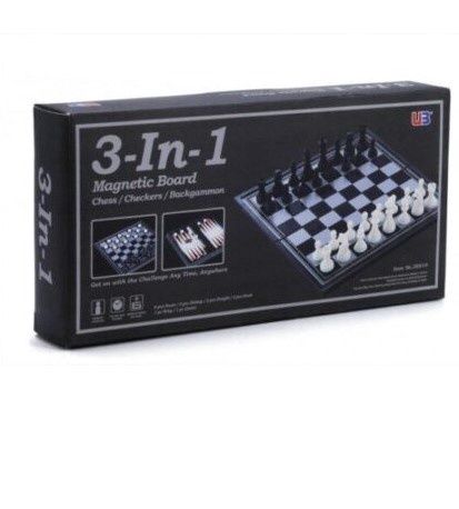 ÉCHECS, DAMES ET BACKGAMMON MAGNÉTIQUES