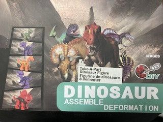 DINOSAURE À CONSTRUIRE ET DÉCONSTRUIRE