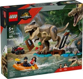LEGO JURASSIC WORLD 76975 - LE T-REX ET L'ÉVASION SUR LA RIVIÈRE